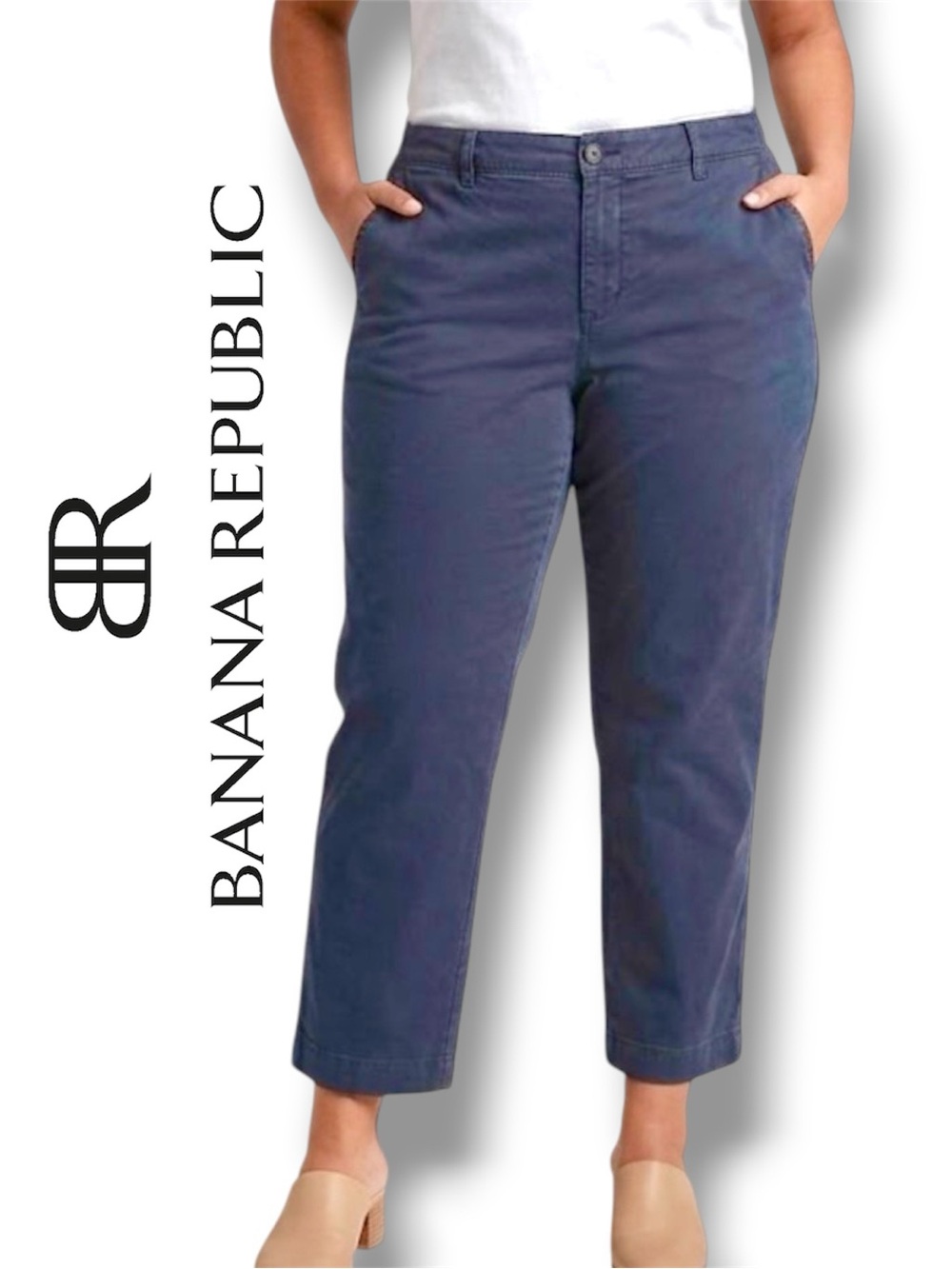 Banana Republic City Chino Womens Pants Size 14